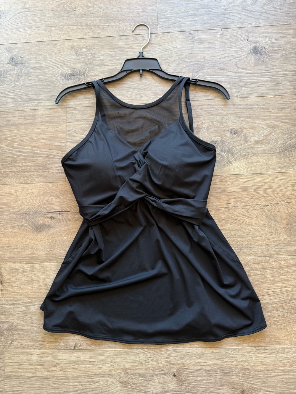 Coco Reef Black Twist-Front Tankini Swim Top